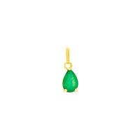 Pingente Pedra de Esmeralda Gota em Ouro 18K - MI25068 - MICHELETTI JOIAS