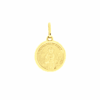 Pingente Medalha São Francisco de Ouro 18K - MI15972 - MICHELETTI JOIAS