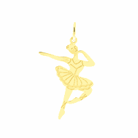 Pingente de Ouro 18K Bailarina Grande - MI15012 - MICHELETTI JOIAS