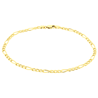 Pulseira de Ouro Amarelo 18K Elos 3x1 - MI20882 - MICHELETTI JOIAS