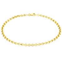 Pulseira Portuguesa em Ouro Amarelo 18K Feminina - MI20880 - MICHELETTI JOIAS