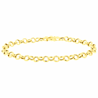 Pulseira Feminina Portuguesa em Ouro 18K - MI13618 - MICHELETTI JOIAS