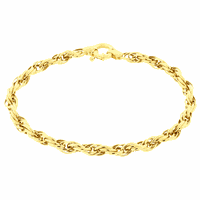 Pulseira Feminina de Ouro 18K Torcida Grossa - MI20893 - MICHELETTI JOIAS