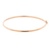 Bracelete de Ouro Rosé 18K Fio Meia Cana - MI21061 - MICHELETTI JOIAS
