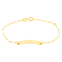 Pulseira Infantil de Chapa Cartier Ouro 18K 13cm - MI16507 - MICHELETTI JOIAS