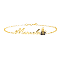 Pulseira Infantil com Nome de Ouro 18K com Até 10 Letras - M... - MICHELETTI JOIAS