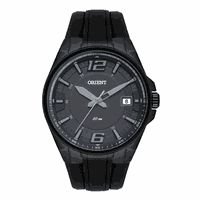 Relógio Orient Masculino Preto Pulseira Silicone - MPSP1012 - MICHELETTI JOIAS