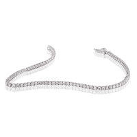 Pulseira Riviera Brilhantes Quadrada Ouro Branco 18K 1,4ct -... - MICHELETTI JOIAS