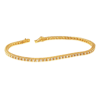 Pulseira Riviera Brilhantes Quadrada Ouro 18K 1,4ct - 20.046... - MICHELETTI JOIAS