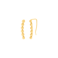 Brinco de Ouro 18K Ear Cuff Bolinhas Polidas - MI26725 - MICHELETTI JOIAS