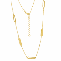 Colar Cartier 70cm Com Placas Em Ouro 18K - MI27516 - MICHELETTI JOIAS