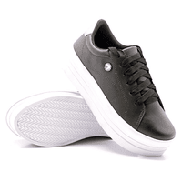 Tênis Casual Strass Sola Alta Preto DKShoes - Kátia Cintra