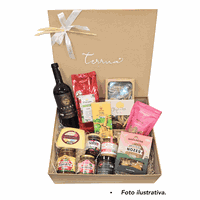 CESTA GOURMET GOLD - CAIXA G KRAFT - (12 ITENS) - ... - TERRUÁ ORGÂNICOS