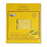 POLENTA COM SHITAKE E ALHO PORÓ ORGÂNICO - SOLARIU... - TERRUÁ ORGÂNICOS