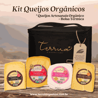KIT QUEIJOS ORGÂNICOS (4 QUEIJOS + BOLSA TERMICA) ... - TERRUÁ ORGÂNICOS