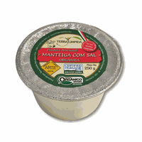 MANTEIGA ORGÂNICA COM SAL - TERRA LÍMPIDA - 250G -... - TERRUÁ ORGÂNICOS