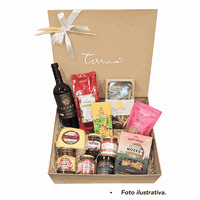 CESTA GOURMET GOLD - CAIXA G KRAFT - (12 ITENS) - ... - TERRUÁ ORGÂNICOS