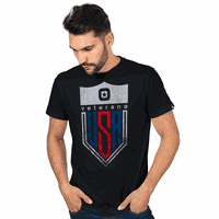 Camiseta Veterano Usa Preto