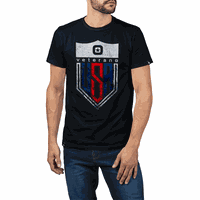 Camiseta Veterano Usa Preto