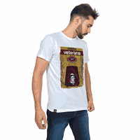 Camiseta Cachaça Branca Veterano