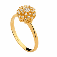 Anel Buquê de Diamantes Grande em Ouro 18K - MI23186 - MICHELETTI JOIAS