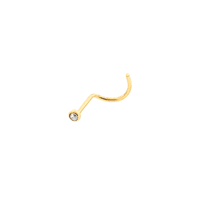 Piercing de Nariz Ouro 18K com Zirconia - MI24756 - MICHELETTI JOIAS