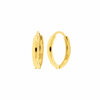 Brinco de Argola Ouro 18K 1,4cm Fecho Trava - MI22913 - MICHELETTI JOIAS
