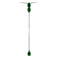 Gargantilha Gravatinha de Ouro 18K com Pedras de Jade Verde ... - MICHELETTI JOIAS