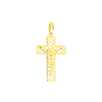 Pingente de Ouro 18K Crucifixo Vazado - MI19773 - MICHELETTI JOIAS