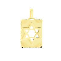 Pingente de Ouro 18K Placa Estrela de Davi - MI19775 - MICHELETTI JOIAS