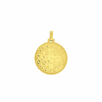 Pingente Ouro 18K Medalha de São Bento Grande 18mm - MI15992 - MICHELETTI JOIAS