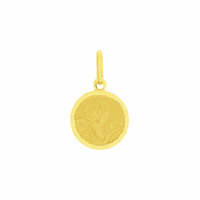 Pingente Ouro 18K Medalha Anjo da Guarda - MI20254 - MICHELETTI JOIAS