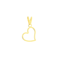 Pingente de Ouro 18K Coração Vazado Pequeno - MI23748 - MICHELETTI JOIAS