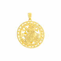 Pingente de São Jorge em Ouro 18K - MI24807 - MICHELETTI JOIAS