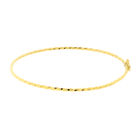 Bracelete de Ouro 18K Modelo Fino Fio Torcido - MI21046 - MICHELETTI JOIAS