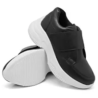 Tênis Casual Feminino KCShoes Chuncky Velcro Preto - Kátia Cintra