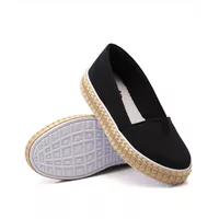 Sapatilha Pietra Corda Preto Lona DKShoes - Kátia Cintra