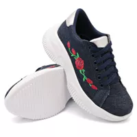 Tênis Casual Chuncky Flor Jeans Sola Tratorada DKS... - Kátia Cintra