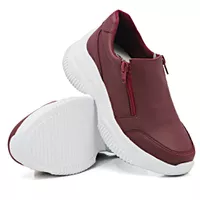 Tênis Casual Chuncky Zíper Marsala Sola Tratorada ... - Kátia Cintra