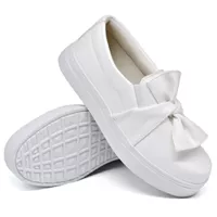 Slip On Laço Branco DKShoes - Kátia Cintra