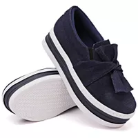 Slip On Laço Sola Alta Jeans DKShoes - Kátia Cintra