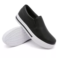 Slip On Liso Preto DKShoes - Kátia Cintra
