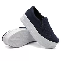 Slip On Matelassê Sola Alta Jeans DKShoes - Kátia Cintra