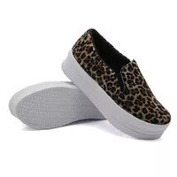 Slip On Liso Sola Alta Onça DKShoes - Kátia Cintra