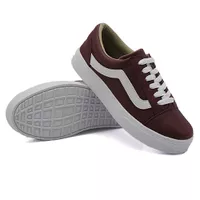 Tênis Casual Listra Marsala KCShoes - Kátia Cintra