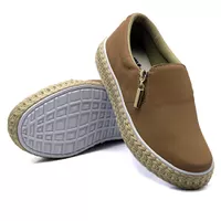 Slip On Calce Fácil Corda Zíper Chocolate DKShoes - Kátia Cintra
