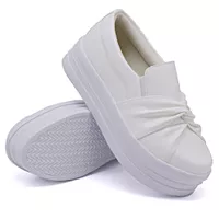 Slip On Nó Sola Alta Branco DKShoes - Kátia Cintra