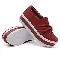 Slip On Nó Sola Alta Vermelho DKShoes - Kátia Cintra