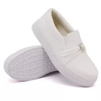 Slip On Pérola Branco DKShoes - Kátia Cintra