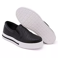 Slip On Pietra Costura Pala Preto DKShoes - Kátia Cintra